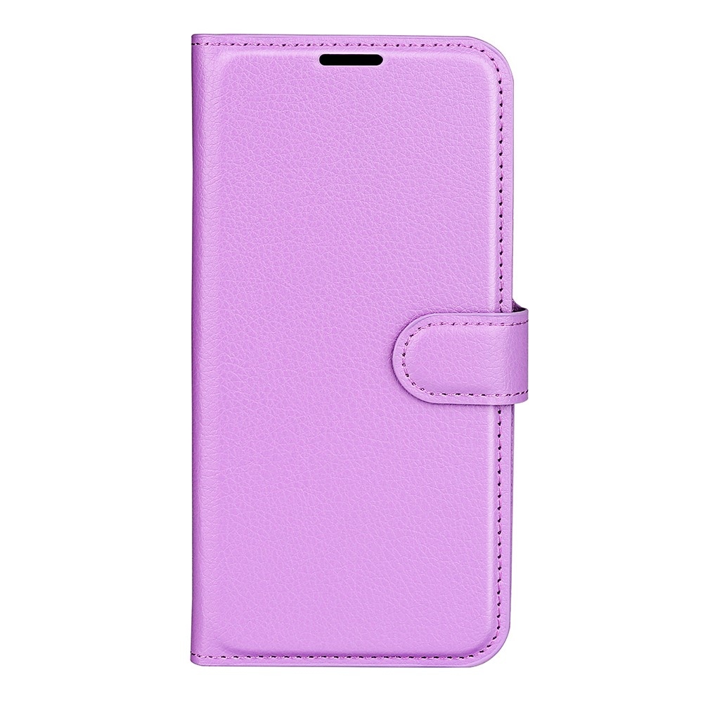 Litchi knížkové pouzdro na Samsung Galaxy A05s - fialové