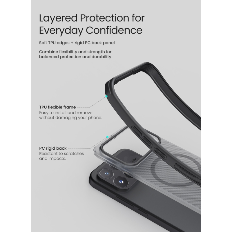 Nillkin Super Frosted PRO Magnetic Zadní Kryt pro Poco F9 Pro Transparent Black