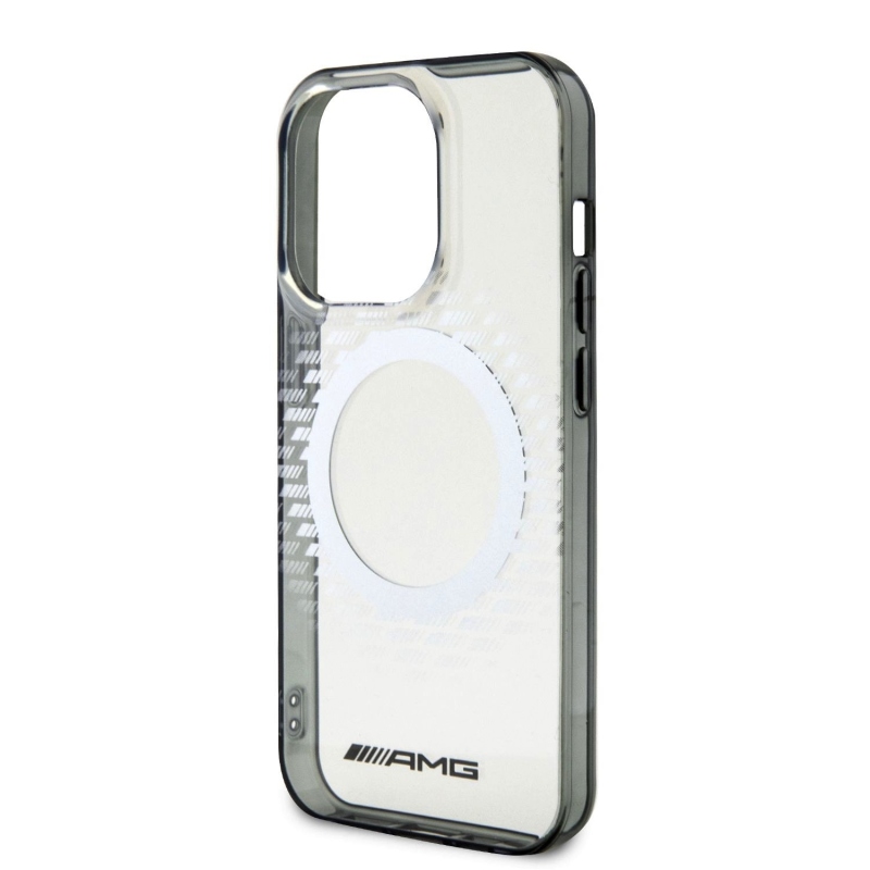 AMG PC/TPU Rhombuses Magsafe Zadní Kryt pro iPhone 15 Pro - průhledný