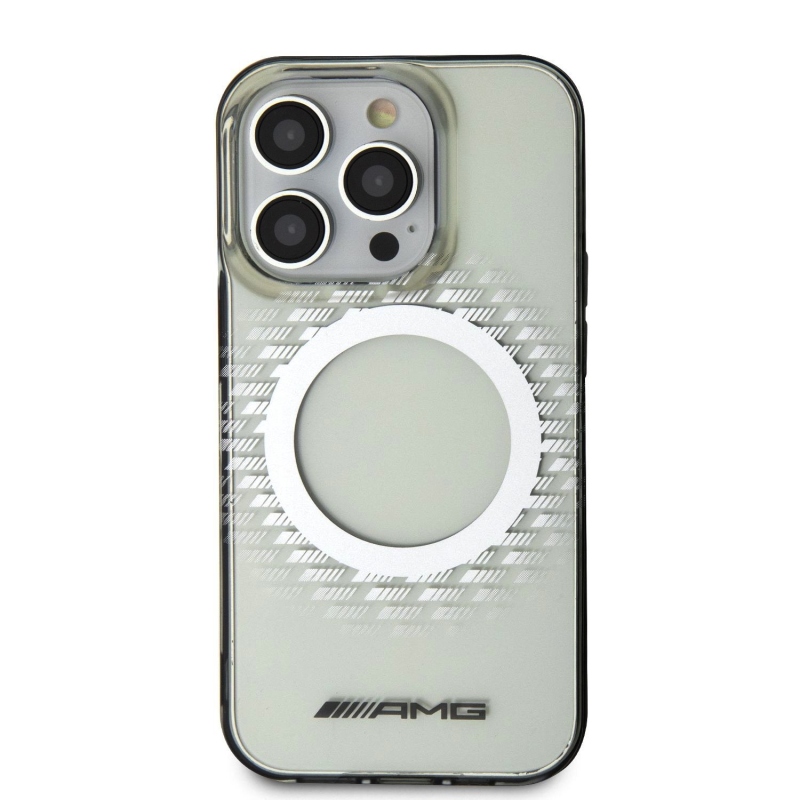 AMG PC/TPU Rhombuses Magsafe Zadní Kryt pro iPhone 15 Pro - průhledný