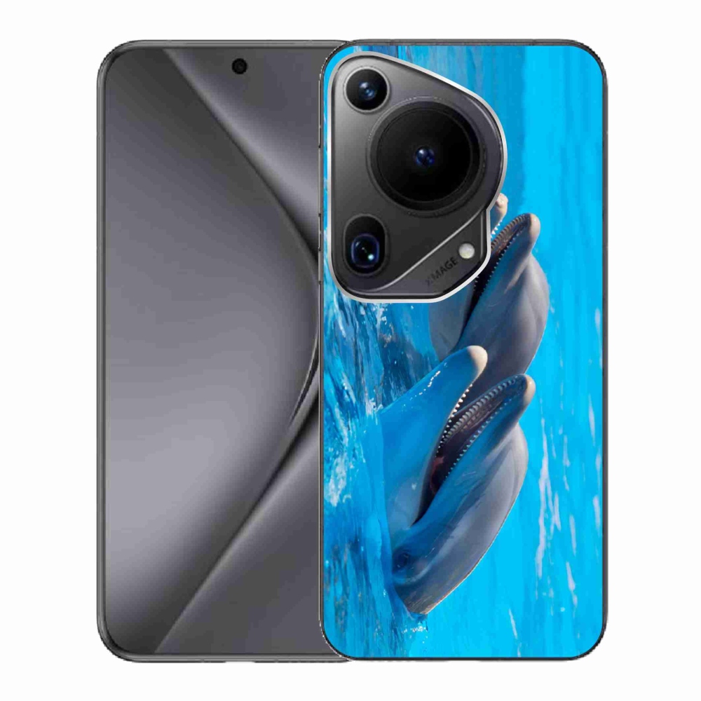Gelový kryt mmCase na Huawei Pura 70 Ultra - delfíni
