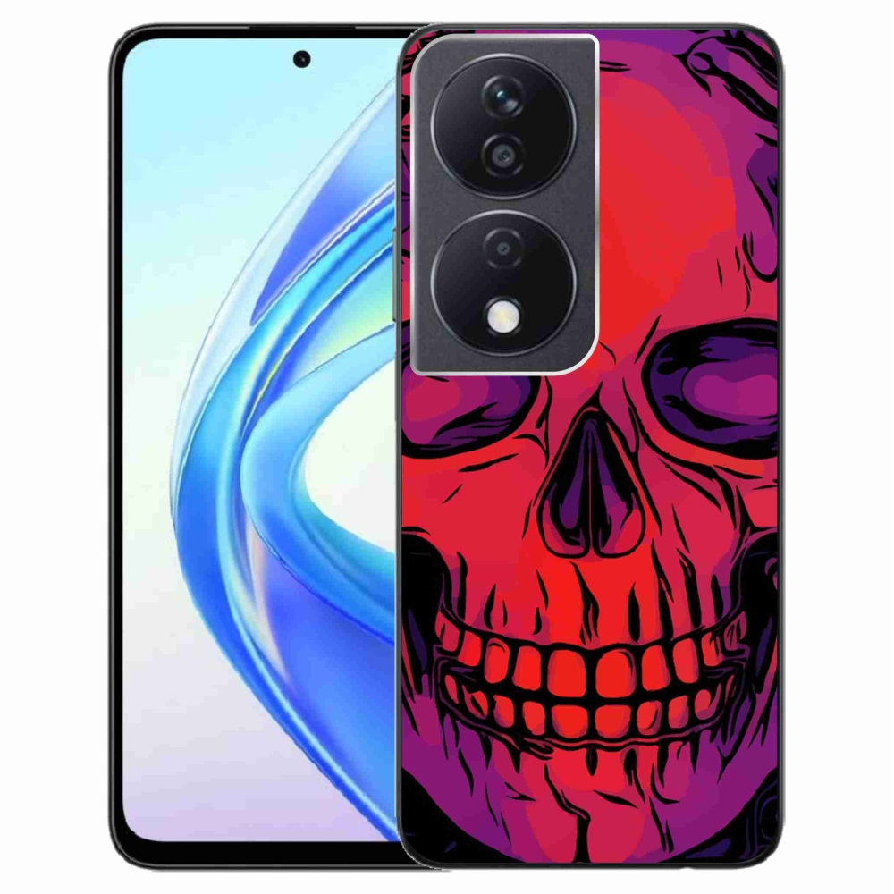Gelový obal mmCase na Honor X7b/Honor 90 Smart - lebka