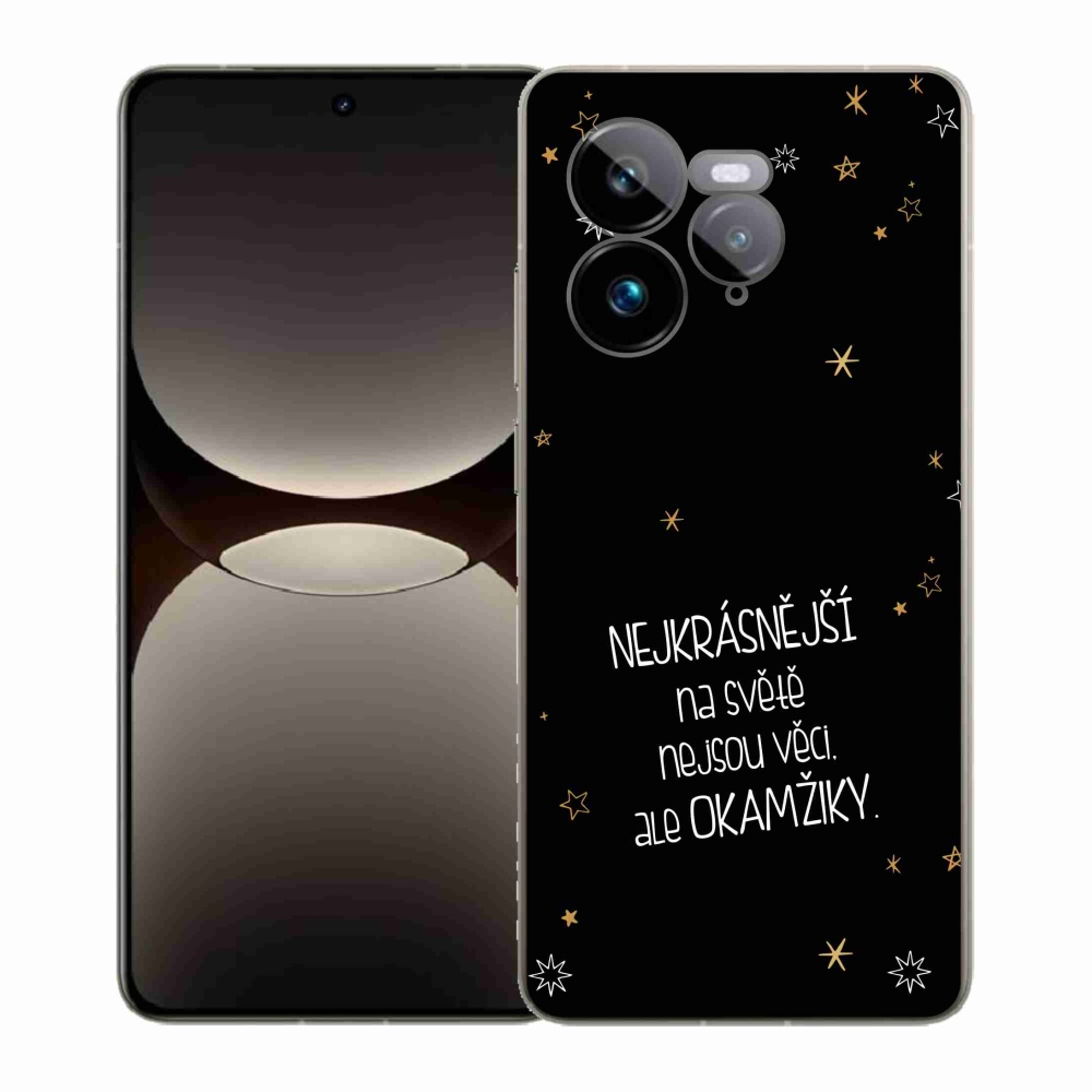 Gelový kryt mmCase na Realme GT 7 Pro 5G - citát 4 černé pozadí