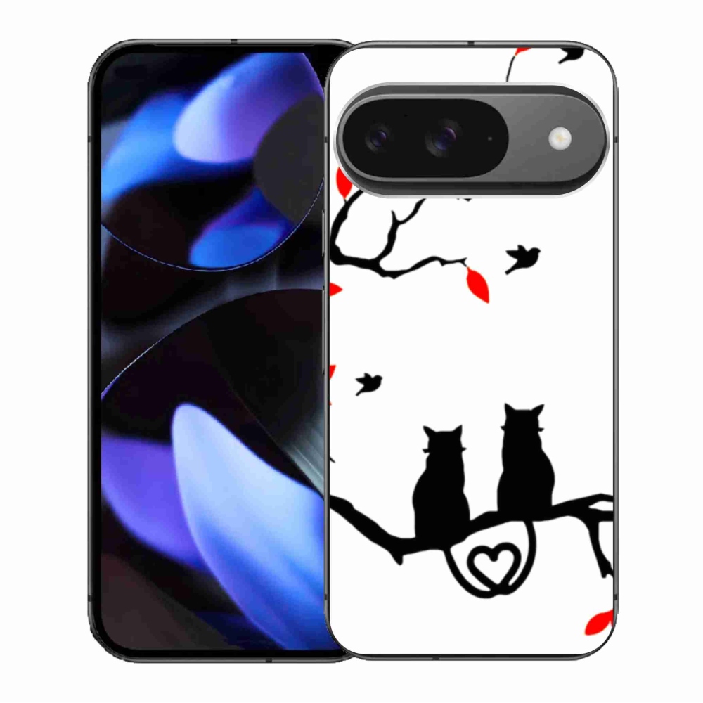 Gelový kryt mmCase na Google Pixel 9/9 Pro - kočičí láska