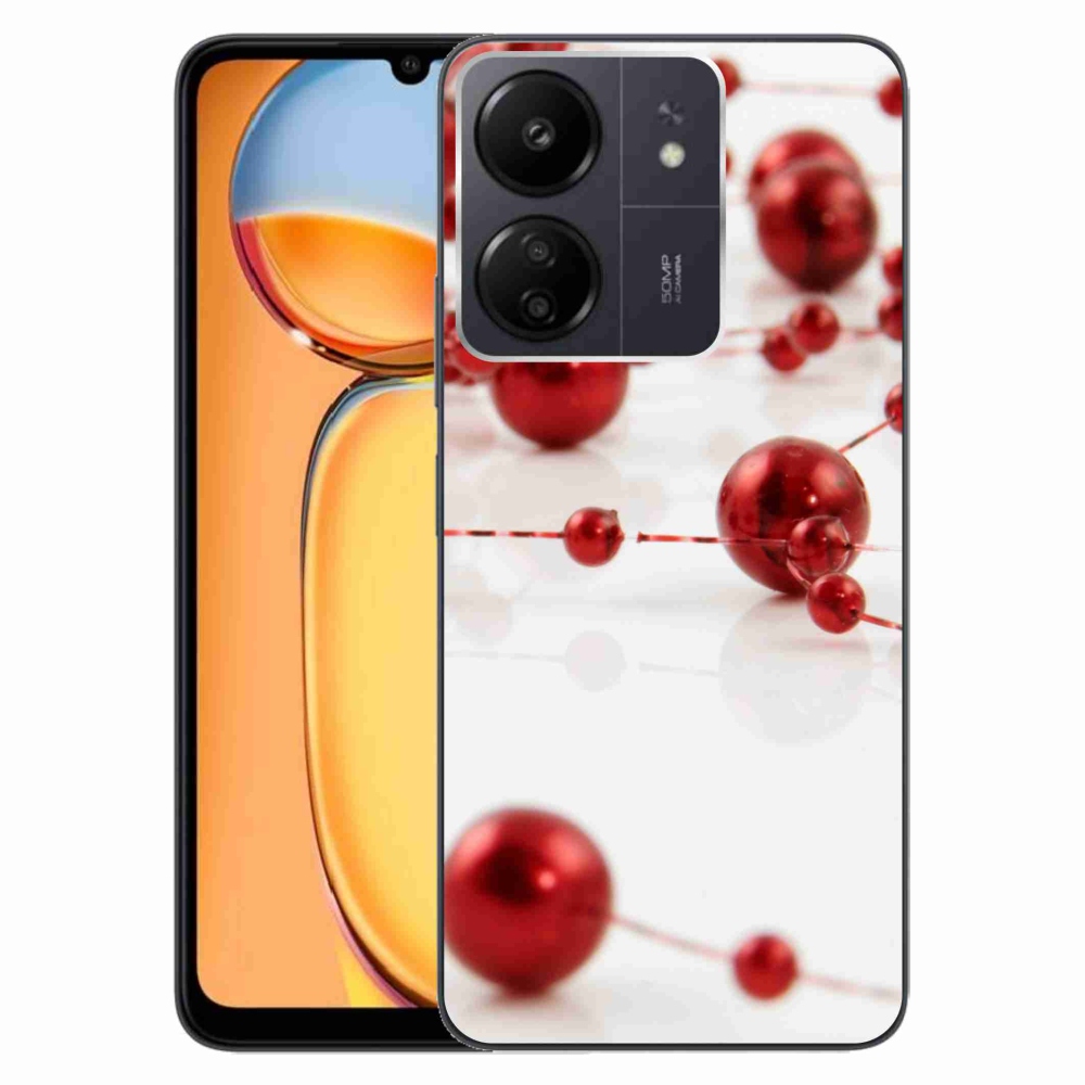 Gelový kryt mmCase na Xiaomi Poco C65/Redmi 13C - vánoční řetěz