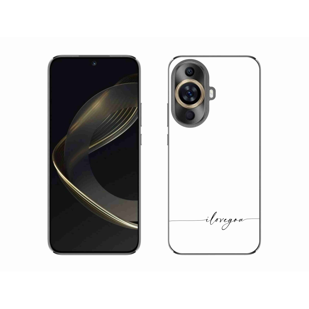 Gelový kryt mmCase na Huawei Nova 11 - I love you bílé pozadí