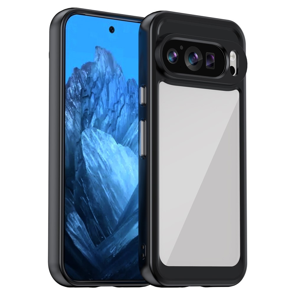 Gelový obal s pevnými zády na Google Pixel 9/9 Pro - černý