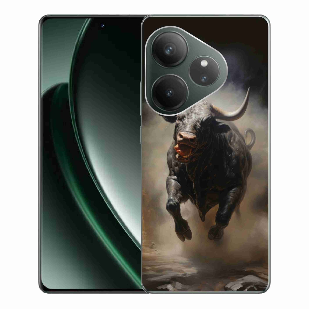 Gelový kryt mmCase na Realme GT 6 5G/GT 6T 5G - rozzuřený býk
