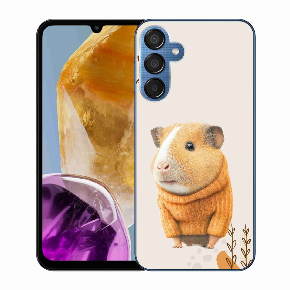 Gelový kryt mmCase na Samsung Galaxy M15 5G - morče ve svetru