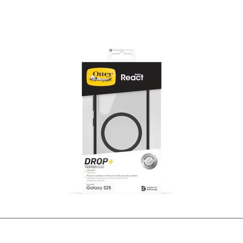GP-FPS931OB Samsung by Otterbox React Ochranný Kryt pro Galaxy S25 Black Crystal