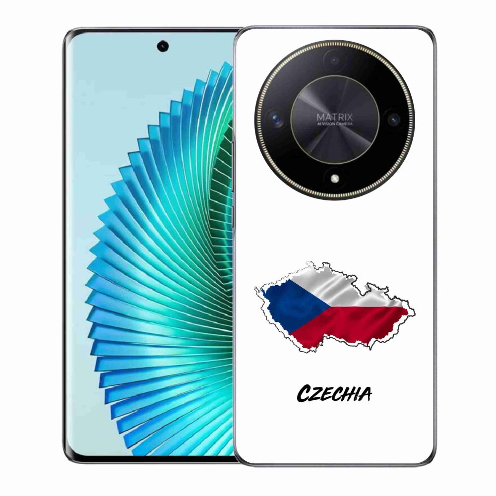 Gelový kryt mmCase na Honor Magic 6 Lite 5G - Czechia bílé pozadí