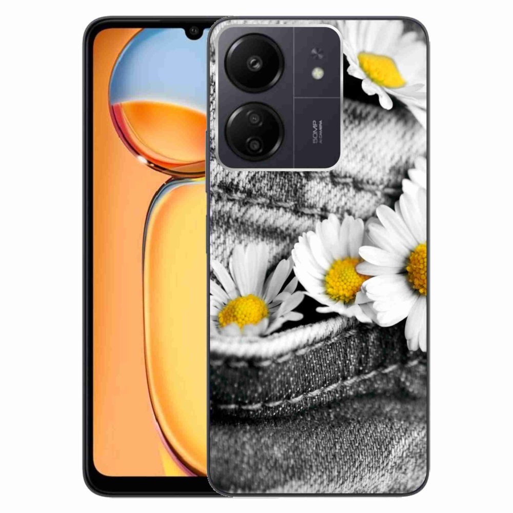 Gelový obal mmCase na Xiaomi Poco C65/Redmi 13C - kopretiny