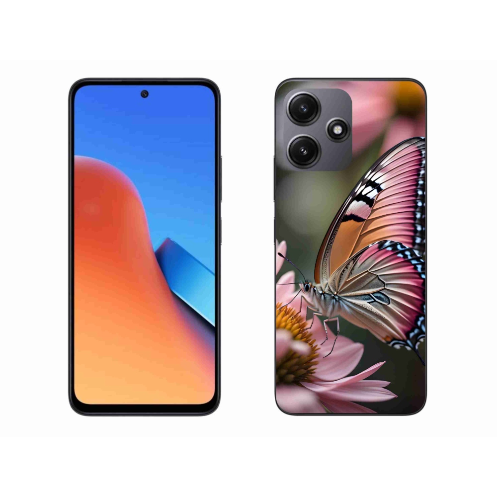 Gelový kryt mmCase na Xiaomi Redmi 12 5G - barevný motýl