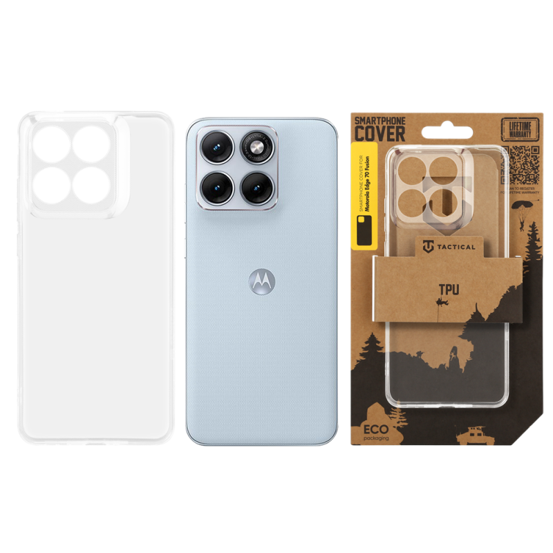 Tactical TPU Kryt pro Motorola Edge 70 Fusion Transparent