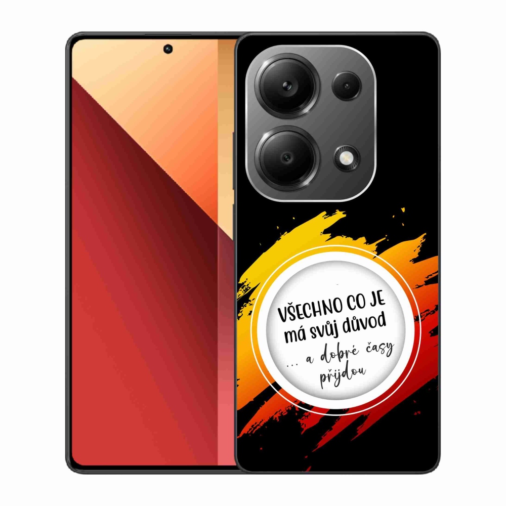 Gelový kryt mmCase na Xiaomi Redmi Note 13 Pro 4G/Poco M6 Pro  - citát 3 černé pozadí