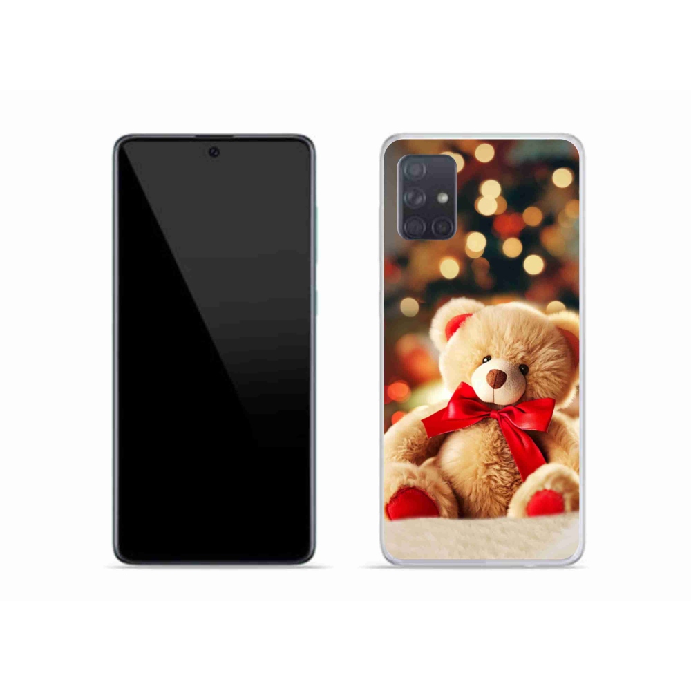 Gelový kryt mmCase na Samsung Galaxy A51 - plyšový medvídek