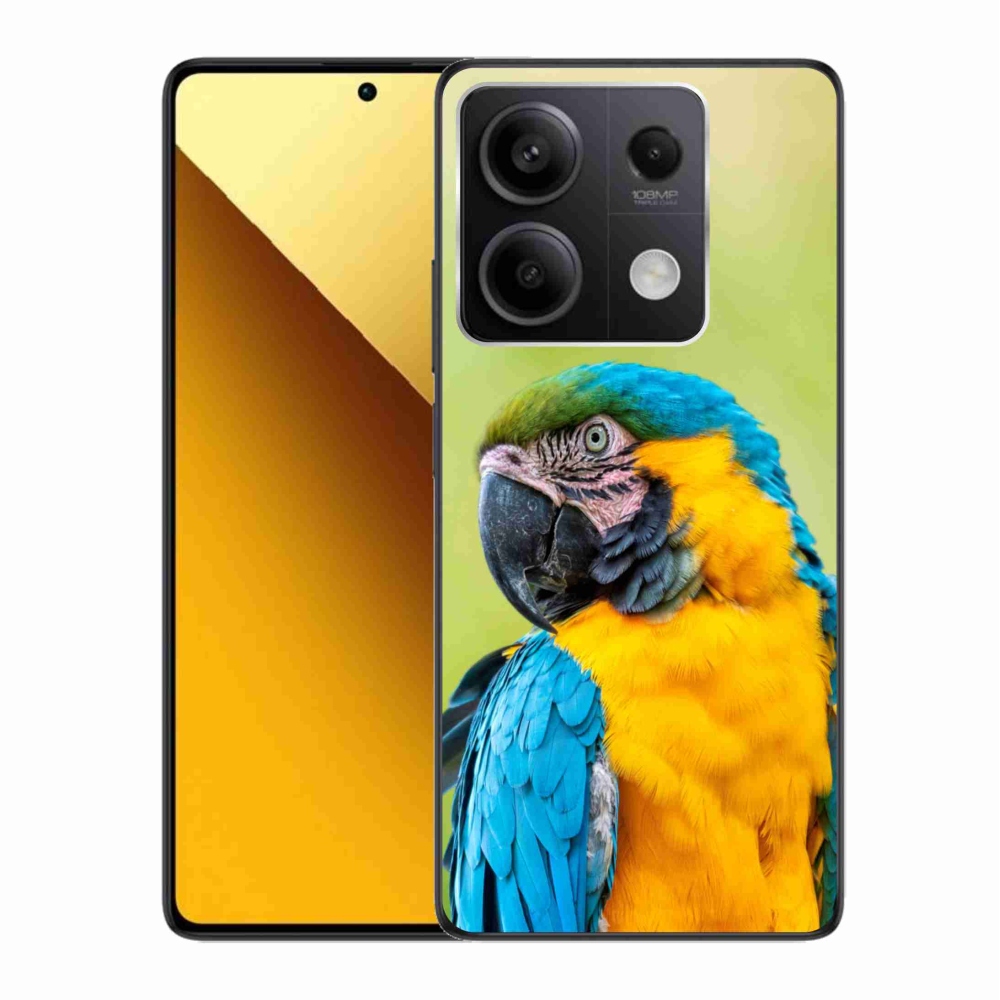 Gelový obal mmCase na Xiaomi Redmi Note 13 5G - papoušek ara 2