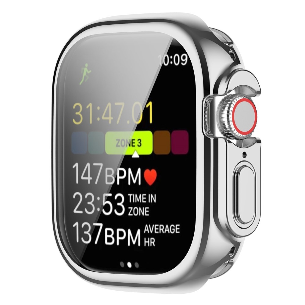 Soft nasazovací gelové ochranné pouzdro pro Apple Watch Ultra/Ultra 2 49 mm - stříbrné