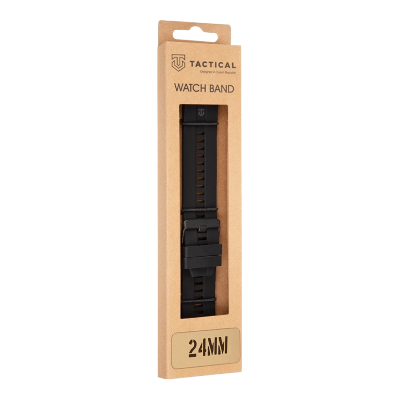 Tactical Quick Release Silikonový Řemínek 24mm Black