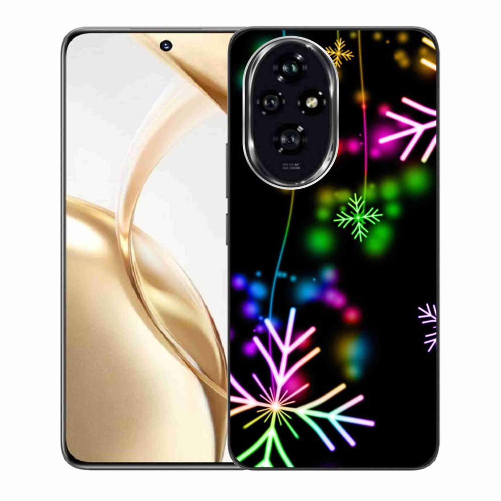 Gelový kryt mmCase na Honor 200 5G - barevné vločky