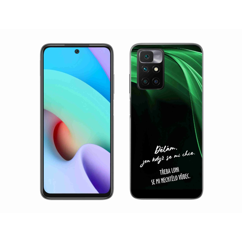 Gelový kryt mmCase na Xiaomi Redmi 10/Redmi 10 (2022) - vtipný text 12 černé pozadí