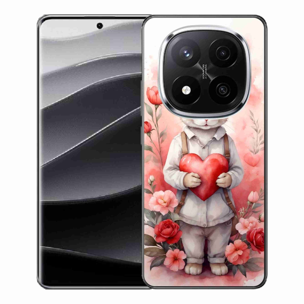 Gelový kryt mmCase na Xiaomi Redmi Note 14 Pro+ 5G - zajíc se srdíčkem