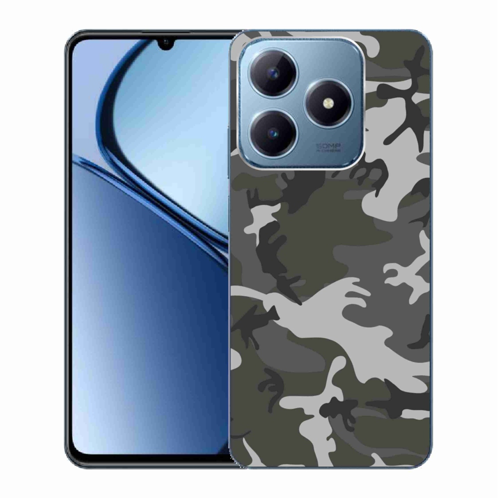 Gelový kryt mmCase na Realme C63 - maskáčový vzor