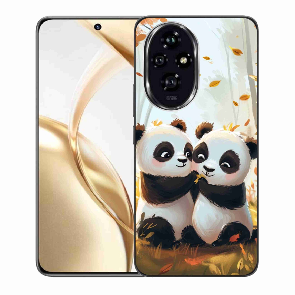 Gelový kryt mmCase na Honor 200 5G - pandy