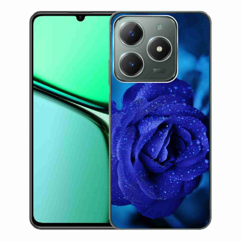 Gelový obal mmCase na Realme C61 - modrá růže