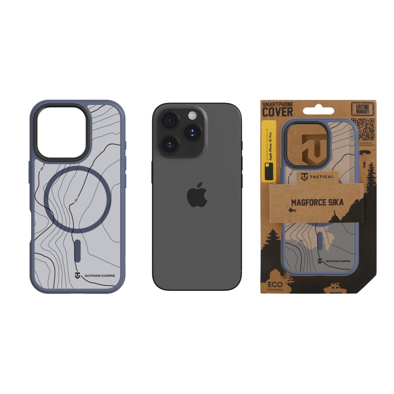 Tactical MagForce Hyperstealth Sika Kryt pro iPhone 16 Pro Deep Blue