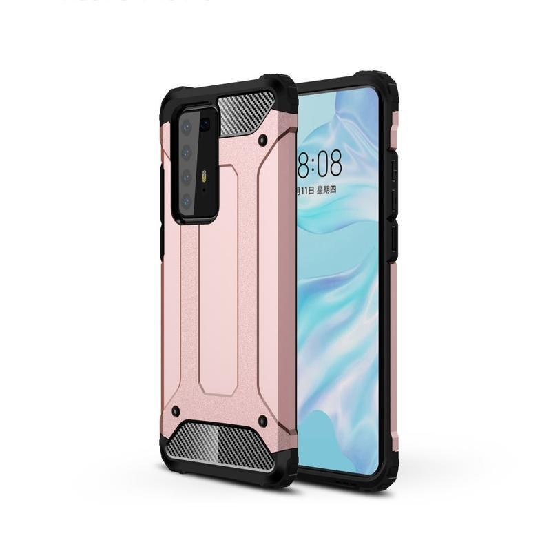 Armor hybridní odolný kryt na mobil Huawei P40 Pro - růžovozlaté