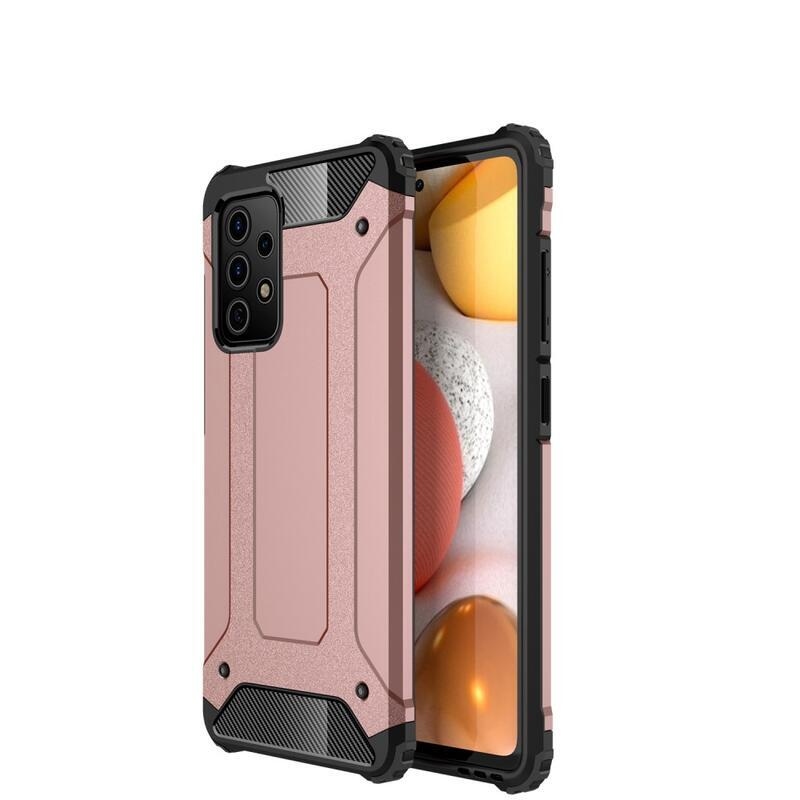 Armor hybridní odolný kryt na mobil Samsung Galaxy A72 5G/4G - růžovozlatý