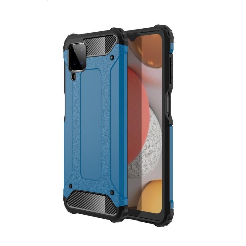Armor odolný hybridní kryt pro telefon Samsung Galaxy A12/M12 - světlemodrý