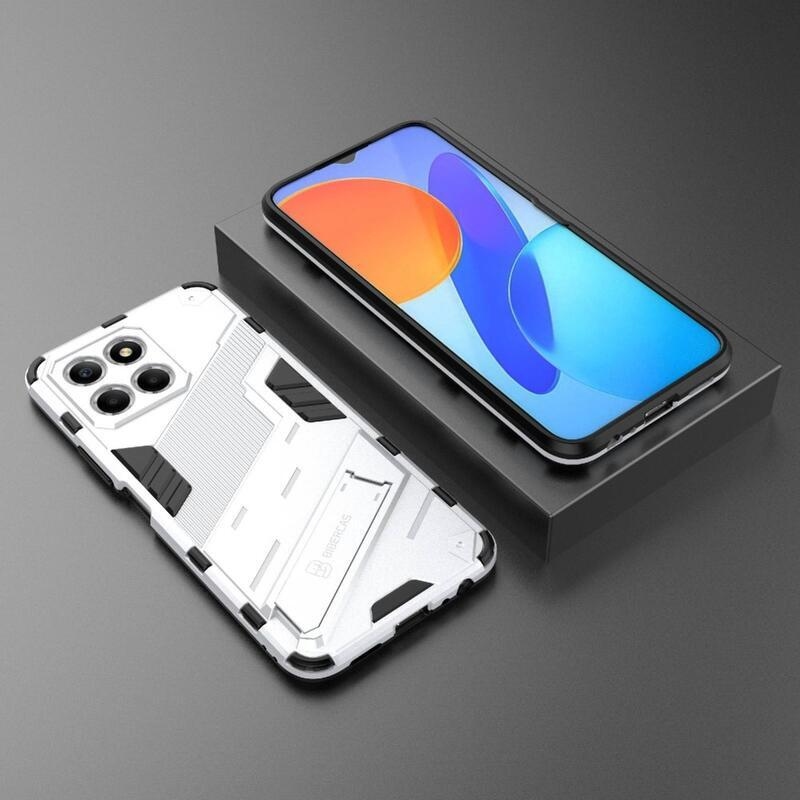 Armor odolný hybridní kryt s výklopným stojánkem na Honor X8 5G/Honor 70 Lite 5G - bílý