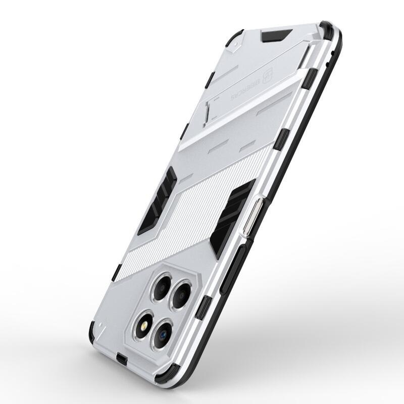 Armor odolný hybridní kryt s výklopným stojánkem na Honor X8 5G/Honor 70 Lite 5G - bílý