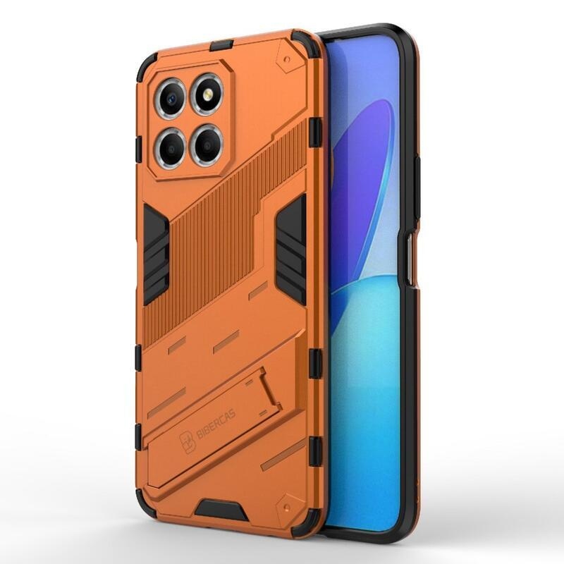 Armor odolný hybridní kryt s výklopným stojánkem na Honor X8 5G/Honor 70 Lite 5G - oranžový