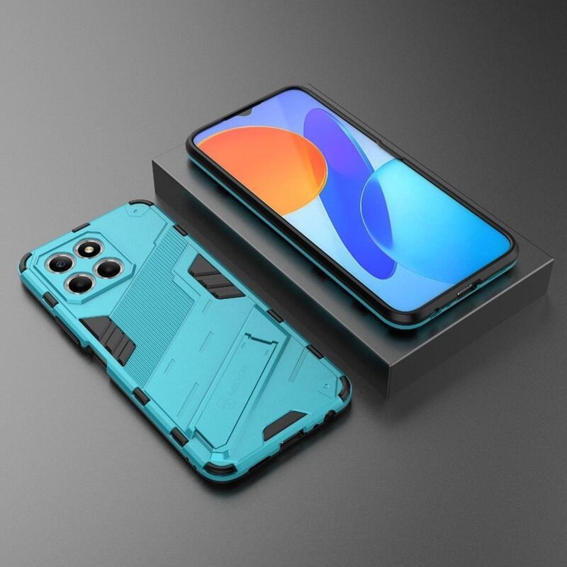 Armor odolný hybridní kryt s výklopným stojánkem na Honor X8 5G/Honor 70 Lite 5G - světlemodrý