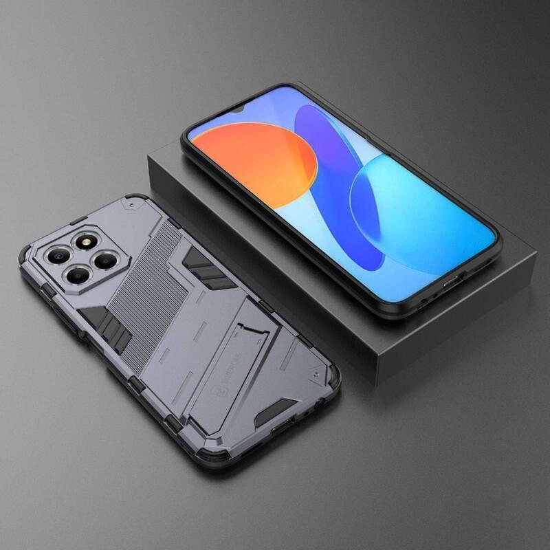 Armor odolný hybridní kryt s výklopným stojánkem na Honor X8 5G/Honor 70 Lite 5G - tmavěmodrý