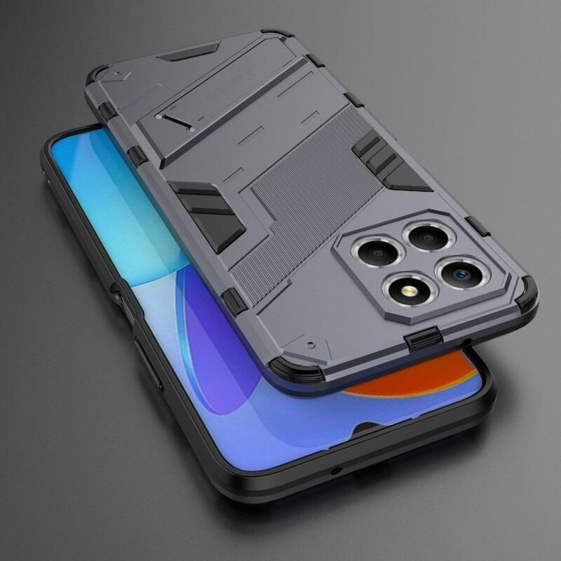 Armor odolný hybridní kryt s výklopným stojánkem na Honor X8 5G/Honor 70 Lite 5G - tmavěmodrý