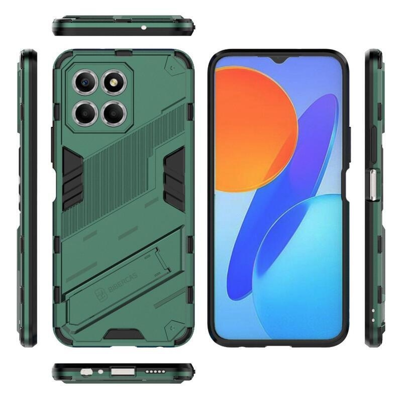 Armor odolný hybridní kryt s výklopným stojánkem na Honor X8 5G/Honor 70 Lite 5G - zelený
