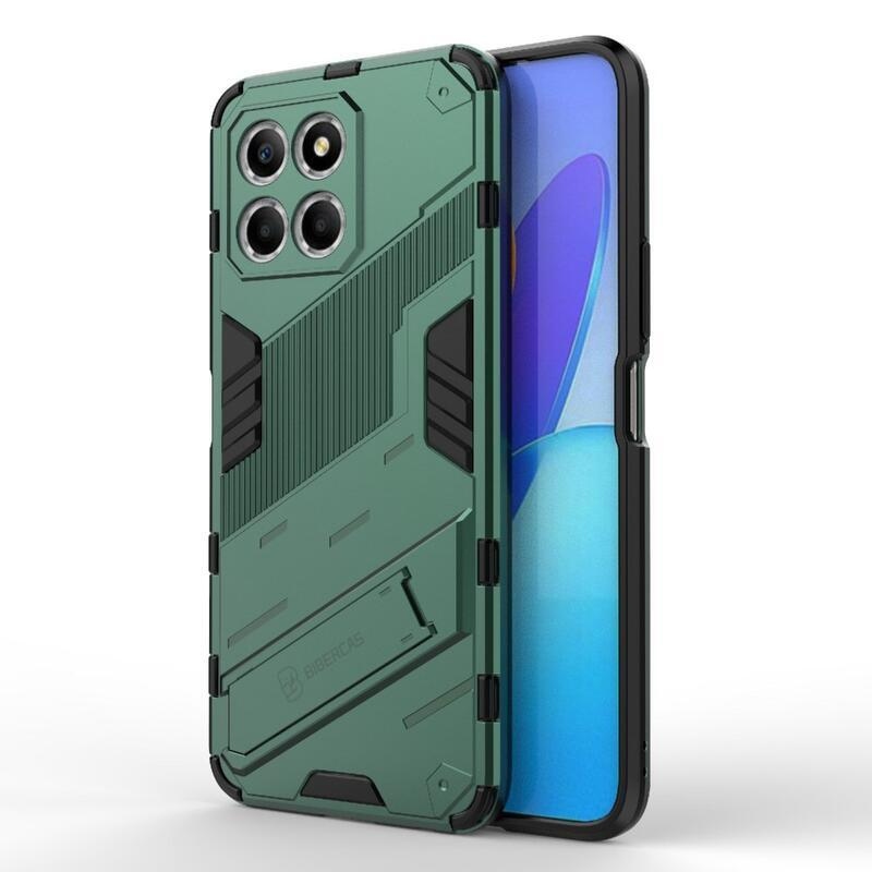 Armor odolný hybridní kryt s výklopným stojánkem na Honor X8 5G/Honor 70 Lite 5G - zelený