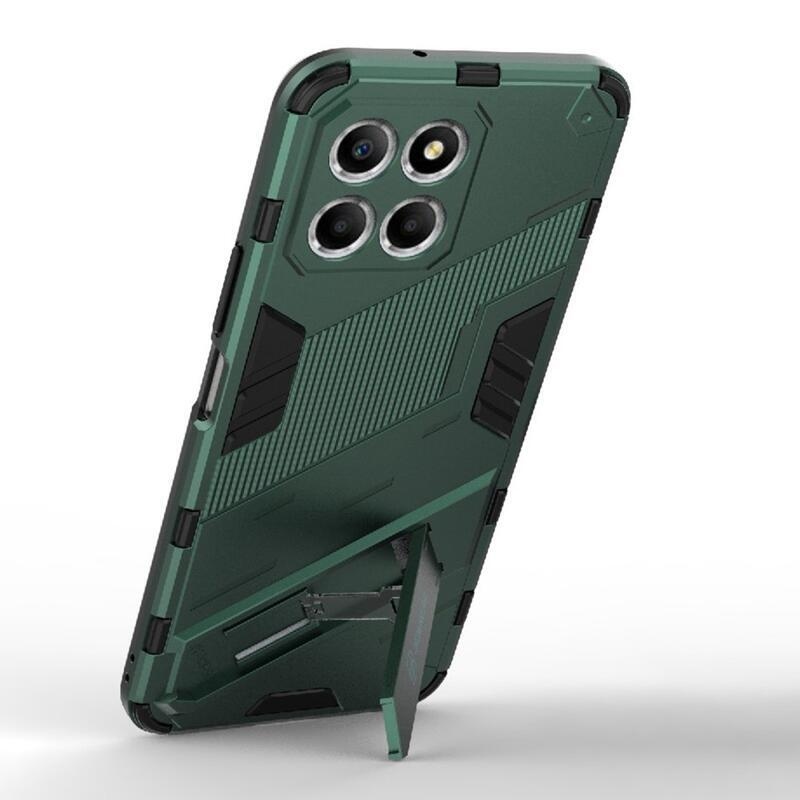 Armor odolný hybridní kryt s výklopným stojánkem na Honor X8 5G/Honor 70 Lite 5G - zelený