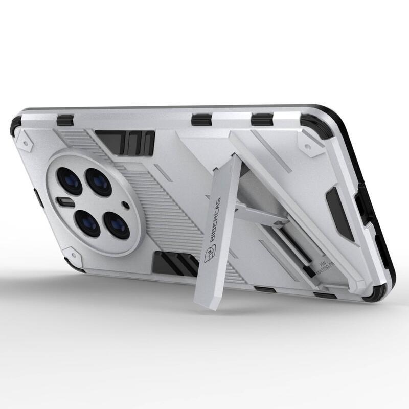 Armory odolný hybridní kryt s výklopným stojánkem na mobil Huawei Mate 50 Pro - bílý
