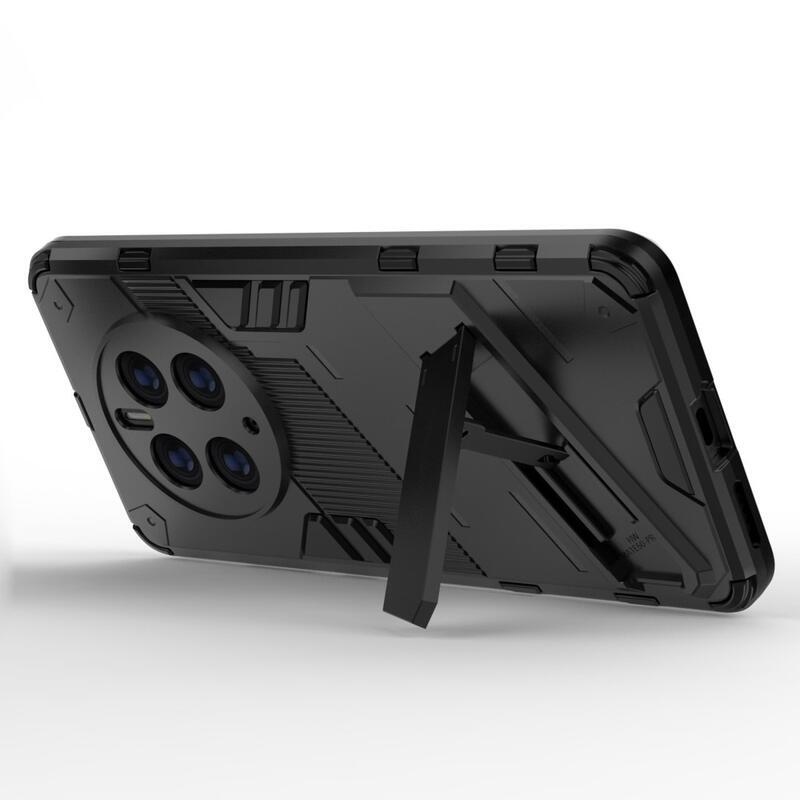 Armory odolný hybridní kryt s výklopným stojánkem na mobil Huawei Mate 50 Pro - černý