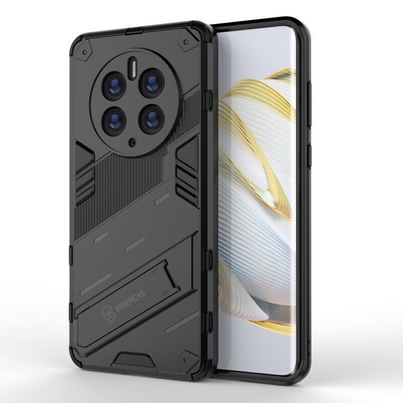 Armory odolný hybridní kryt s výklopným stojánkem na mobil Huawei Mate 50 Pro - černý