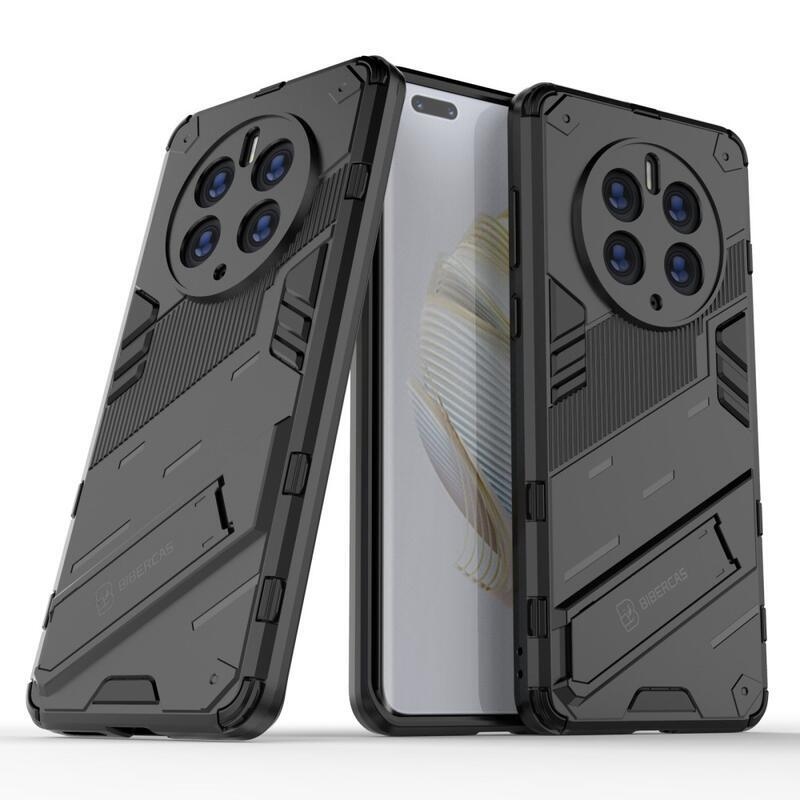 Armory odolný hybridní kryt s výklopným stojánkem na mobil Huawei Mate 50 Pro - černý