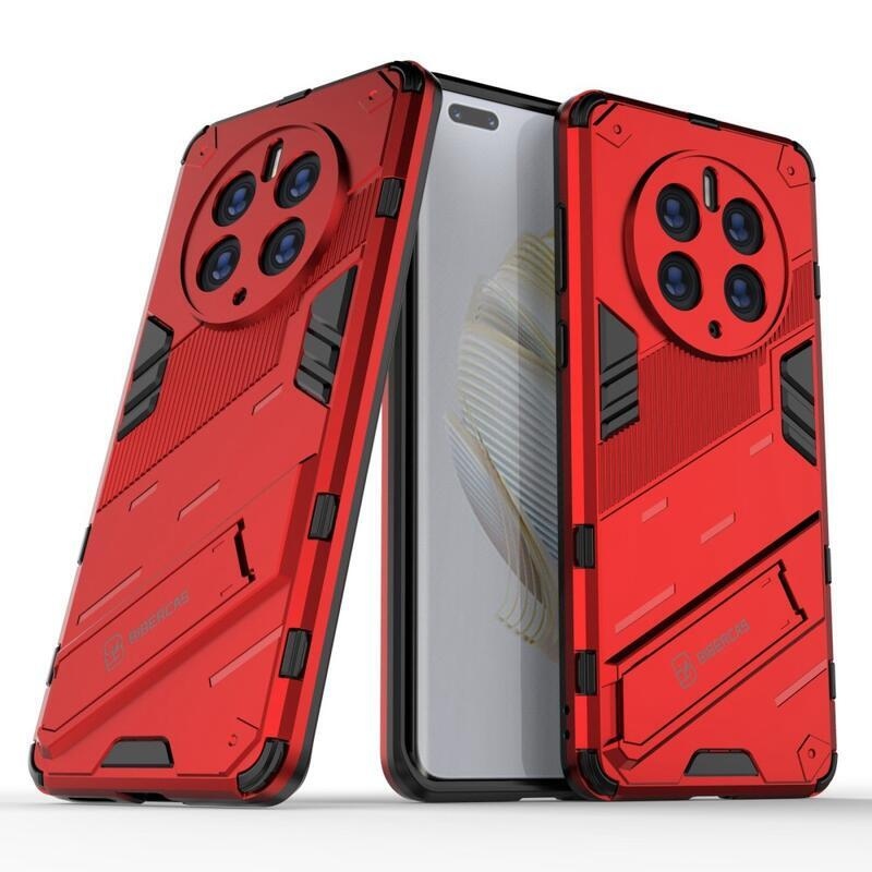 Armory odolný hybridní kryt s výklopným stojánkem na mobil Huawei Mate 50 Pro - červený