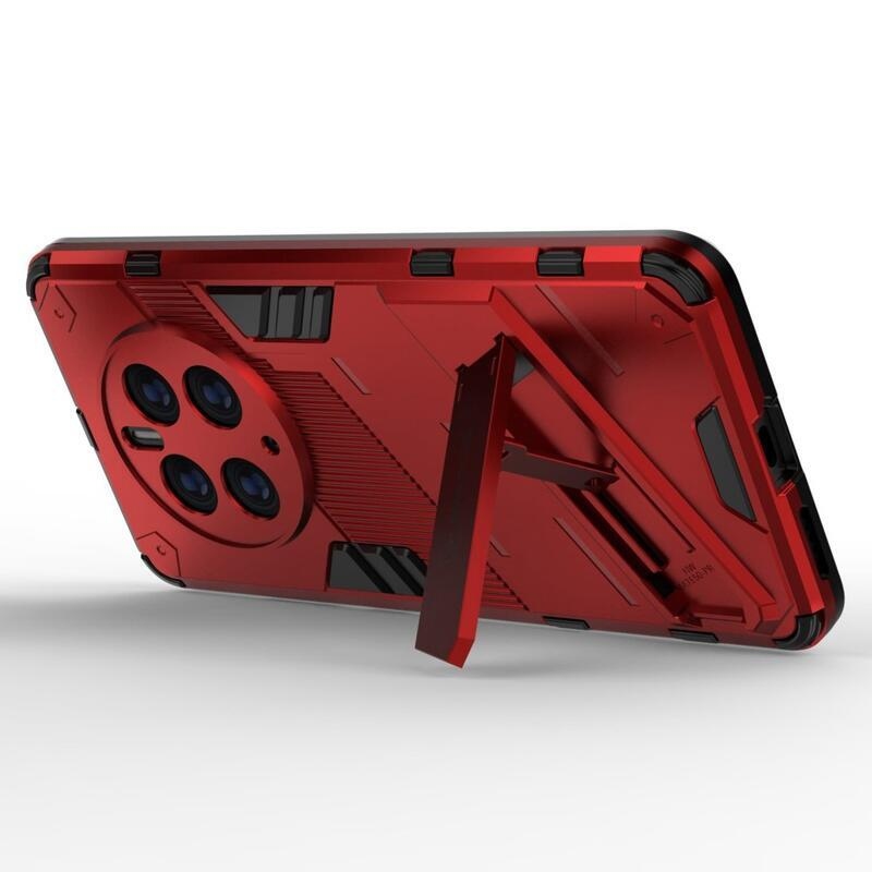 Armory odolný hybridní kryt s výklopným stojánkem na mobil Huawei Mate 50 Pro - červený