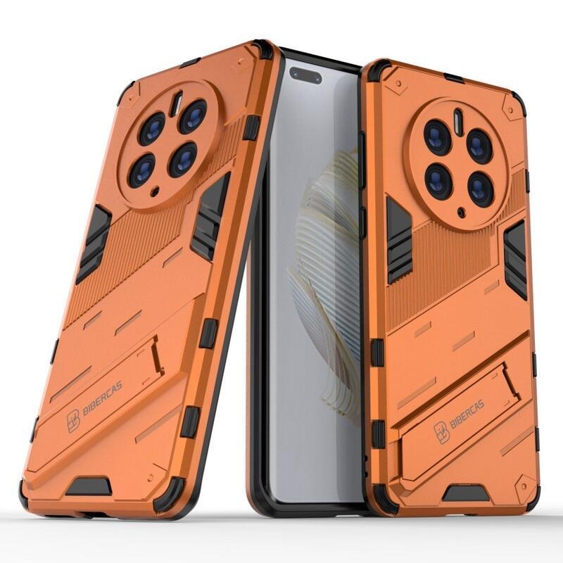 Armory odolný hybridní kryt s výklopným stojánkem na mobil Huawei Mate 50 Pro - oranžový