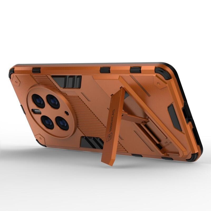 Armory odolný hybridní kryt s výklopným stojánkem na mobil Huawei Mate 50 Pro - oranžový